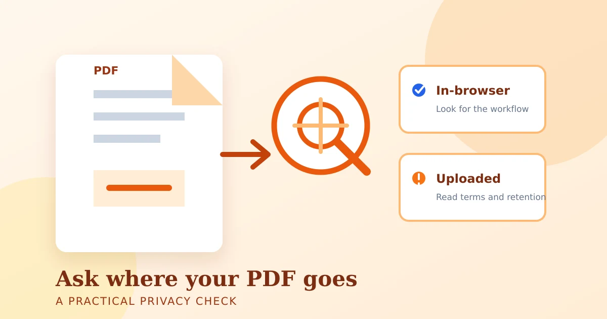 Are Online PDF Tools Safe? What Actually Happens to Your Files